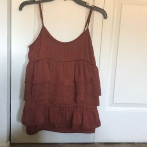 Ruffled tank